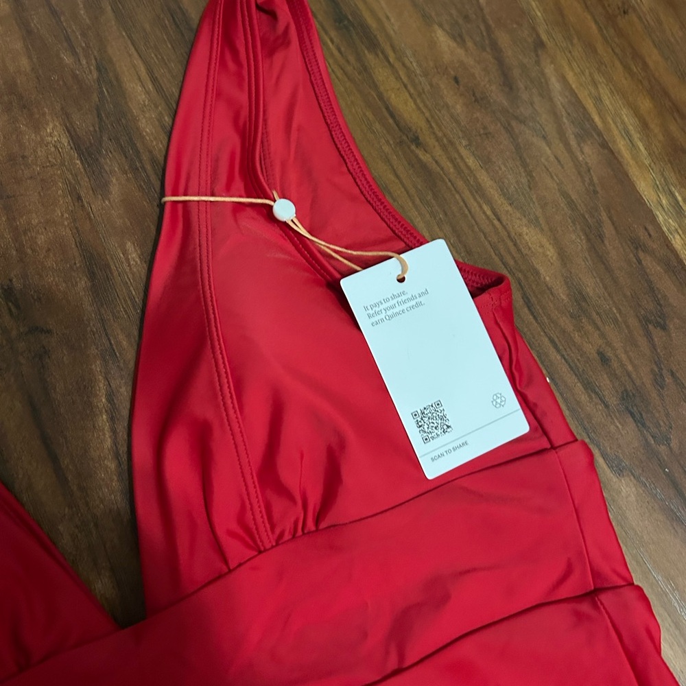 Quince Red One-Piece Swimsuit - Picture 5 of 7